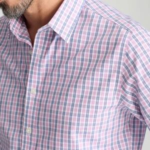 UNTUCKit Wrinkle-Free Dolcetto Shirt - White/Blue/Pink - Regular Fit - Small